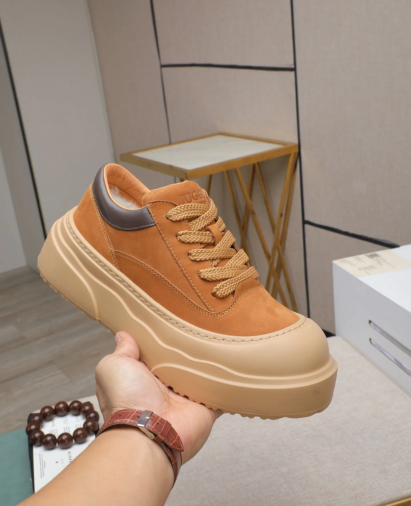 Men's shoes 💰660 IUGGI new retro presbyopia men's shoes, casual and versatile, full of high-end sense, fashionable, luxury and personalized style, joint style, retro presbyopia factor, full of handsome style, first layer suede cowhide, lining wool, rubber outsole, light and non-slip size: 39-44